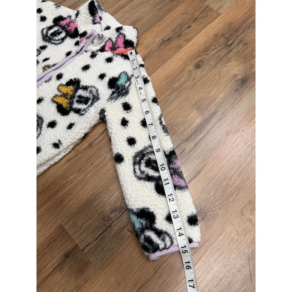 Disney Jumping Beans Minnie Mouse Sherpa Fleece Jacket Girls 3T Full Zip